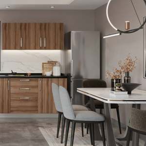 Modern Minimalist Style Solid Birch Wood Cabinets Customizable Color Size Multi-Purpose Design for Complete <b>Kitchen</b> <b>Furniture</b> - Product Image 5