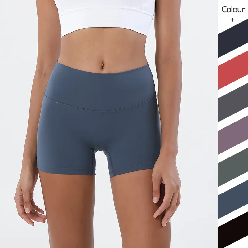 Женские гладкие ткани женские летние шорты Высокие эластичные тренировочные шорты женские джинсы с высокой талией для йоги Леггинсы Шорты