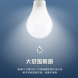 หลอดไฟ LED A60 E27 5 22W ปรับความสว่างได้ แสงสามสี สำหรับใช้ในบ้าน ประหยัดพลังงาน ให้แสงสว่าง 360 องศา - Product Image 3