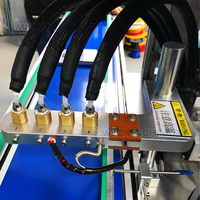 Machine de remplissage semi-automatique de bâtons de colle thermofusible avec système de capuchonnage par pression et cadre en acier inoxydable