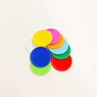 Jetons de jeu en plastique personnalisables 37MM, jetons de comptage colorés pour enfants, pièces en plastique vierges pour récompenses mathématiques, marqueurs et composants