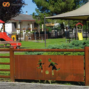 Valla Decorativa de Acero al Carbono Resistente y Ecológica para Jardín, Panel de Privacidad para Exteriores con Corte Láser, Cercado para Paisajismo - Product Image 3