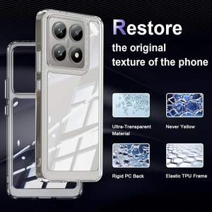 Funda transparente para 14T Pro, marco de TPU ultra transparente, protección antiarañazos - Product Image 1