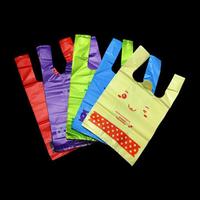 Sac en plastique HDPE, pour shopping, sachets de scellage biodégradables D2W, avec poignée pour gilet, livraison gratuite