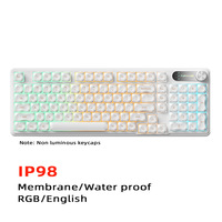 Clavier de jeu pour ordinateur avec membrane IP98, sensation imperméable, matériau PBT, RGB, USB, clavier de jeu Macanicle