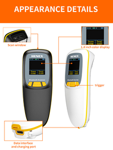 पोर्टेबल 3-इन-1 स्कैन बार कोड वायरलेस बैक क्लिप 1 डी 2 डी बारकोड स्कैनर - Product Image 5