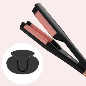 2 en 1 Wave Big Barrel Deep U Hair Crimping Iron Rizador Waver Hair Curler PTC Calentadores rizador - Product Image 1