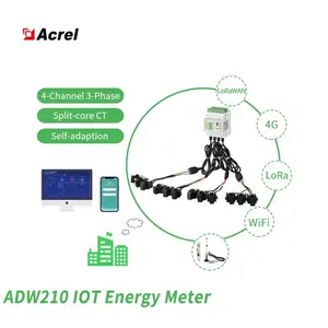 Acrel Smart Energy Management Met Behulp Van Iot Systeem Energie Meter Monitoring Systeem Met Web Interface En Mobiele App
