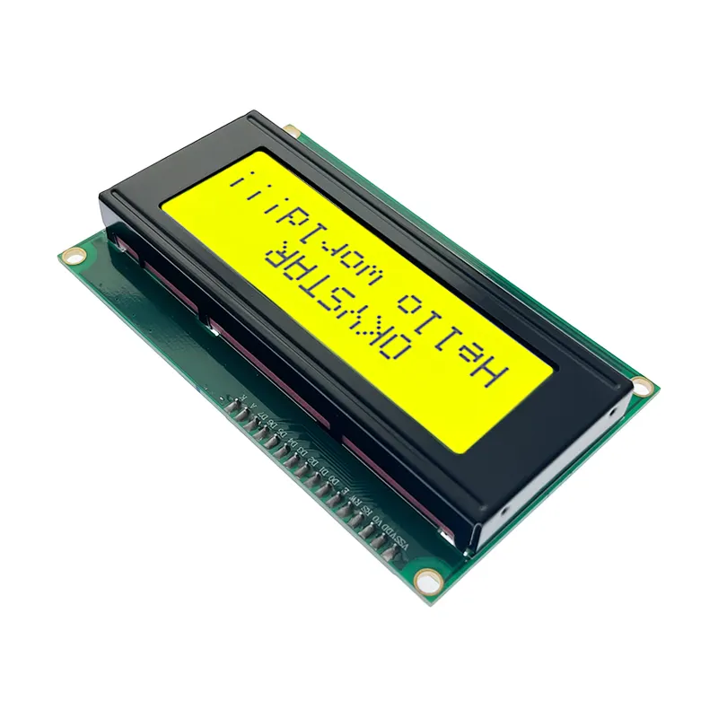 Módulo de pantalla LCD de caracteres 2004A 20x4 5V, controlador SPLC780, módulo de placa negra con luz verde amarilla