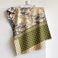 Écharpe Jacquard Vintage Femme Motif Arbre, Châle Épais Double Face à Franges, Chaud Automne Hiver, Multicolore, Accessoire de Mode Cadeau