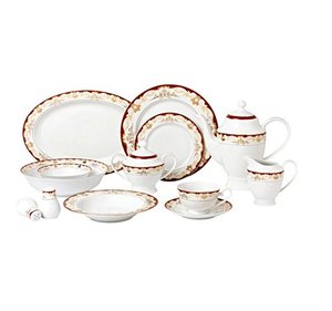 Fourniture d'usine 49 pièces ensemble <span class=keywords><strong>de</strong></span> dîner <span class=keywords><strong>en</strong></span> <span class=keywords><strong>porcelaine</strong></span> <span class=keywords><strong>fine</strong></span>/<span class=keywords><strong>service</strong></span> <span class=keywords><strong>de</strong></span> <span class=keywords><strong>table</strong></span> <span class=keywords><strong>de</strong></span> dîner pour 8 - Product Image 3