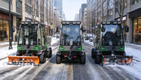 Nouvelle balayeuse à neige autoportée à essence avec pelle de poussée, composants principaux : moteur, engrenage, démarrage électrique, 1106 kg
