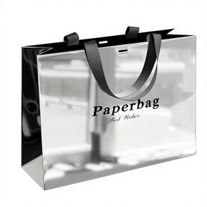 Bolsa <span class=keywords><strong>de</strong></span> <span class=keywords><strong>Papel</strong></span> <span class=keywords><strong>de</strong></span> Alta Gama con Asas para Compras, Logotipo Impreso Personalizado, Extra Grande, Gruesa, Bolsa <span class=keywords><strong>de</strong></span> Embalaje <span class=keywords><strong>de</strong></span> <span class=keywords><strong>Papel</strong></span> Personalizada al <span class=keywords><strong>por</strong></span> <span class=keywords><strong>Mayor</strong></span> - Product Image 3