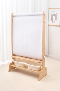 Chevalet en bois de pin 4-en-1 pour enfants, tableau magnétique double face et tableau blanc, montage <span class=keywords><strong>facile</strong></span> - Product Image 5