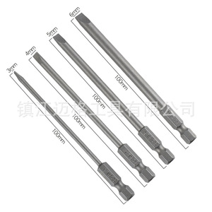 Flathead <b>Screwdriver</b> <b>Bits</b> <b>Set</b> 4pc 100mm 6pc 50mm S2 Alloy Steel Industrial Grade - Product Image 3