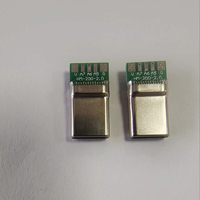 Conector USB Tipo-C 2.0 Macho con Placa PCB, Conector USB-C de 24 Pines para Soldar, para Cable de Datos y Cable de Carga DIY