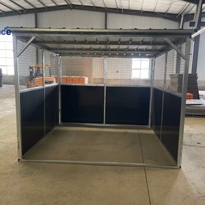 Écurie à chevaux portable galvanisée à chaud 3x3m 3.5mx3.5m 4x4m 12x12 pieds Structure en acier Chambres d'écurie pour fermes État neuf et d'occasion - Product Image 4