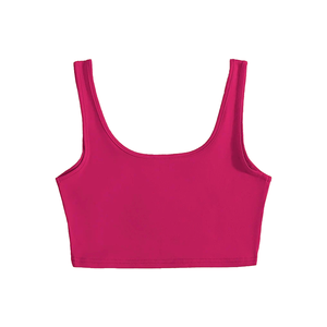Soutien-gorge de yoga confortable à bretelles, respirant, écologique, couleur unie, vêtements de sport d'été populaires en stock - Product Image 1
