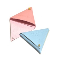 Pochette à bijoux rectangulaire en cuir microfibre PU avec logo embossé personnalisé, sac de rangement de luxe pour pièces de monnaie