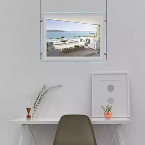 Boîte lumineuse publicitaire en acrylique ultra-mince avec cadre magnétique à clipser, éclairage LED, fixation murale pour affichage en magasin, boutique, centre commercial, OEM ODM - Product Image 2