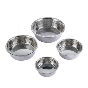 מעצב נוי יוקרה בסגנון יוקרתי זהב נירוסטה צלחות כלב - Product Image 5