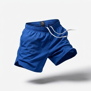 Shorts de football décontractés anti-plis avec logo personnalisé, taille élastique, imperméables, 100 % polyester, taille mi-haute, très demandés - Product Image 1