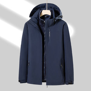 Veste coupe-vent d'extérieur unisexe avec doublure polaire, manches longues, taille naturelle, pour la randonnée et les tenues décontractées - Product Image 1