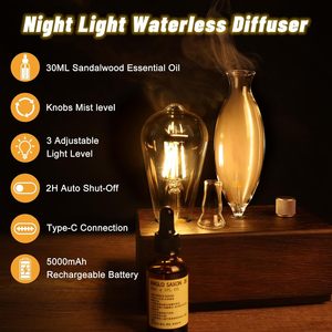 Điện Retro Kính hương liệu khuếch tán USB powered <span class=keywords><strong>mini</strong></span> không dây khuếch tán cho phòng ngủ nhà khách sạn Dễ dàng cài đặt di động - Product Image 2