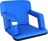 Siège de stade large pour gradins avec support dorsal Fauteuil de stade de camping inclinable pour adultes avec porte-gobelet