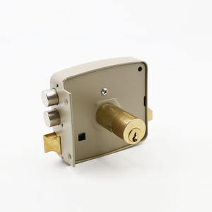 Sicherheits tür Wasserdicht Schwarz Farbe Nacht verriegelung Tor Felgen schloss Herstellung und Messing Zylinder verriegelung mit Deadlock Tür schlüssel - Product Image 4