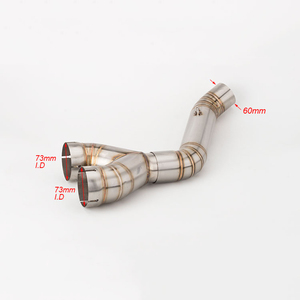 Système d'échappement pour <span class=keywords><strong>moto</strong></span> S1000RR, tube de liaison de section intermédiaire, tube intermédiaire pour BMW S1000RR 2010-2014 S1000R 2010-2016 - Product Image 4
