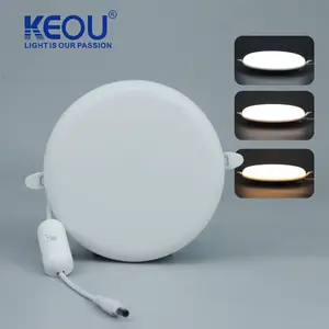 KEOU Ce Rohs 3cct可调光嵌入式18瓦三色面板灯卧室用