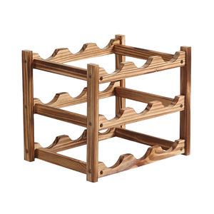 Rustic <b>Wine</b> <b>Rack</b> Wood <b>Wine</b> Bottle <b>Rack</b> Organizer <b>Wooden</b> <b>Wine</b> Storage Display Holder - Product Image 1