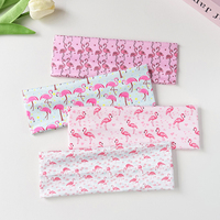 Serre-tête élastique imprimé flamant rose mignon pour femme – Idéal pour le sport, le yoga, le quotidien, le maquillage – Accessoire de mode personnalisable