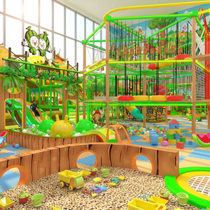 Aoleao Parque de Aventuras en la Jungla Personalizado de 9 Metros de Altura y Equipo de Juegos Interior para Centros Comerciales con Certificación CE TUV - Product Image 1