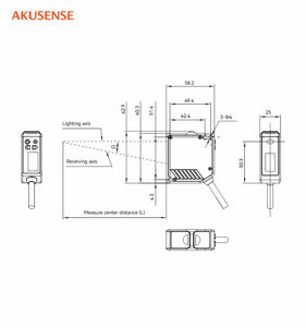 Mld35 25-500 मिमी माप विसरण वर्ग सुरक्षा उच्च सटीकता स्मार्ट औद्योगिक त्रिनगुलेशन विस्थापन सेंसर - Product Image 6