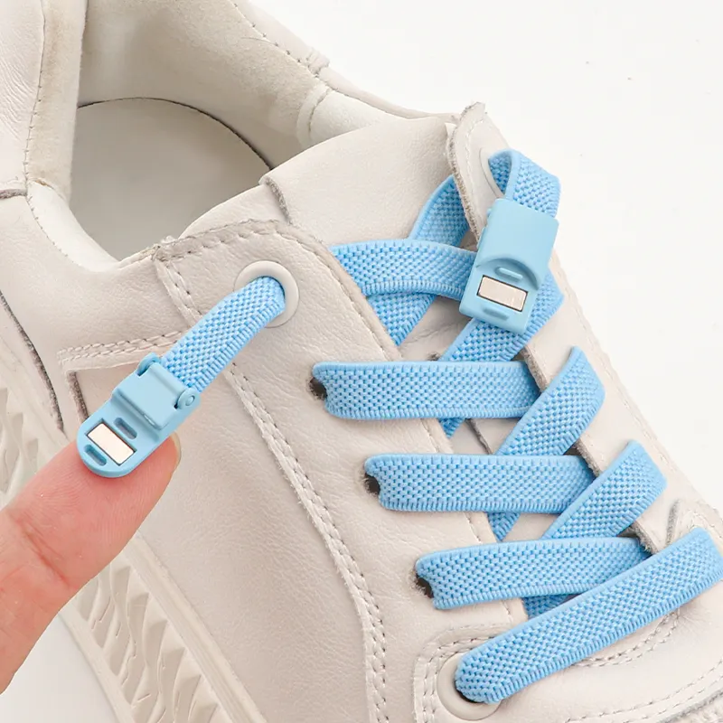 Senza cravatta lacci delle scarpe senza allacciatura con fibbia a sgancio rapido da Sneakers con lacci stampati stivali lacci magnetici per scarpe