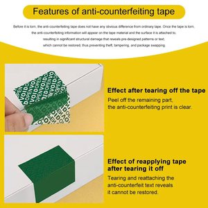 An ninh Băng giả mạo con dấu hiển nhiên với tùy chỉnh in ấn cho chống hàng giả Bao bì & vận chuyển an ninh - Product Image 2