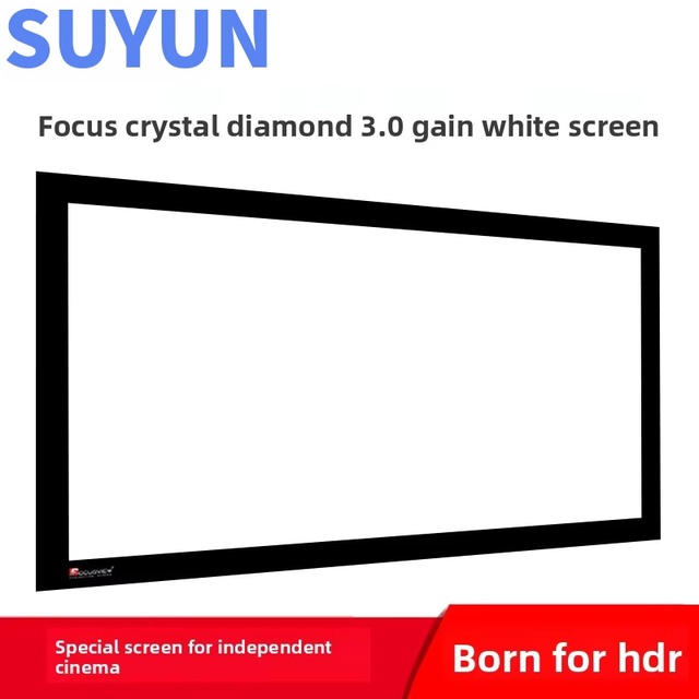 Crystal Diamond 3.0 High Gain Frame Screen HDR Projection Screen Cinema Grade High Gain Screen Large Viewing Angle 120 "