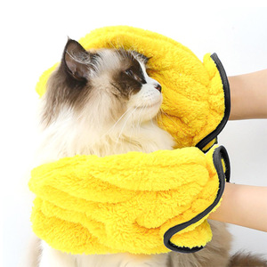 Gants de bain pour animaux de compagnie Rivers And Streams, serviette absorbante épaisse pour chats et chiens avec protection contre les éclaboussures - Product Image 2