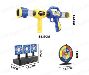 2合1户外运动游戏泡沫子弹射击枪带目标儿童教育竞技玩具塑料制成 - Product Image 4