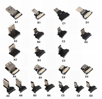 Cable FFC USB 3.1 Tipo-C FPV Plano, Delgado y Flexible, Micro USB de 90 Grados a USB para Gimbal de Mano sin Escobillas FPV