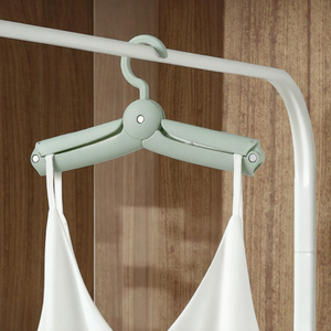Multifunktionaler Tragbarer Faltbarer Aluminium-Reisekleiderbügel Hakenartiger Kunststoff-Wäscheständer für Wohnheim, Geschäftsreise und Zuhause - Product Image 5