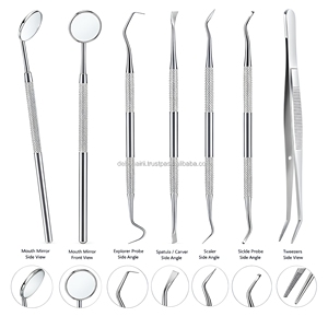Customizable Dental Examination Instruments Kit Oral Diagnostic Mirror Probe Scaler Teeth Scraper Wholesale Supplier - Product Image 1