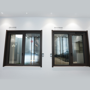 Fenêtre passive en aluminium à <span class=keywords><strong>triple</strong></span> <span class=keywords><strong>vitrage</strong></span> à rupture de pont thermique, design moderne et écoénergétique pour villas et maisons - Product Image 1