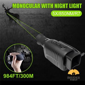 Monocolo a Visione Notturna IR DT28 con Zoom Digitale 10X Schermo da 1.54' Video 2.5K per Caccia Cannocchiale a Visione Notturna 200M - Product Image 6