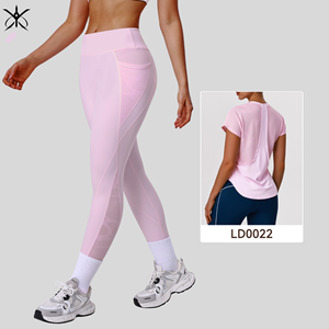 High-Waisted Butt-Lifting Yoga <strong>Pants</strong> Breathable Patchwork Side-Pocket Leggings Quick-Dry Athletic Training Cycling Fitness <strong>Pants</strong> - Product Image 4