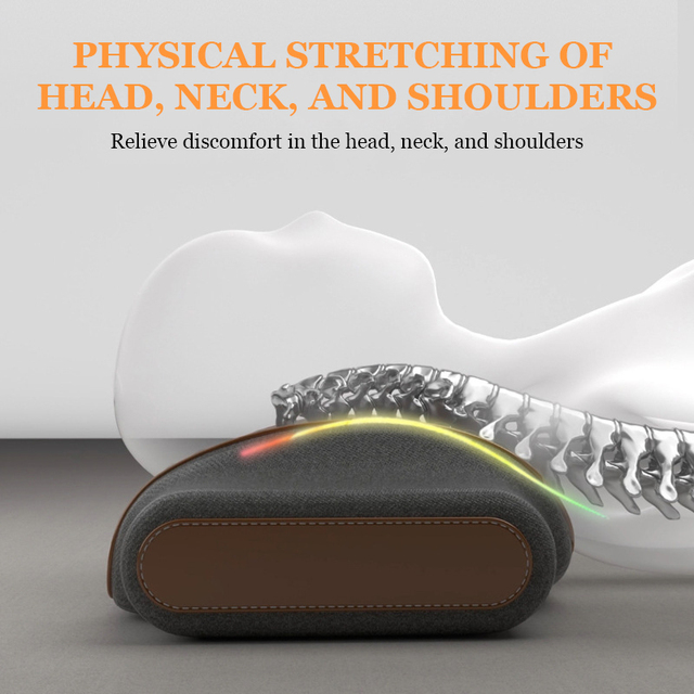 Premium Massage Hot Compress Pillow Vibration Massage Pillow for Constant Temperature Pillow Neck Shoulder Pain Relief Home Use