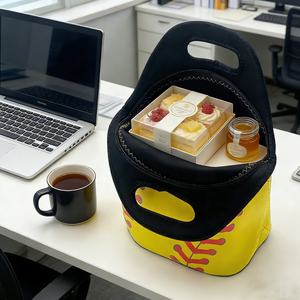 Sac Isotherme Imperméable pour Déjeuner, Sac Glacière Isotherme pour Aliments, Sac Repas Isotherme pour <span class=keywords><strong>Femme</strong></span> Motif Floral - Product Image 1