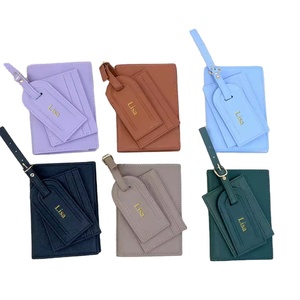 Juego <span class=keywords><strong>de</strong></span> Regalo <span class=keywords><strong>de</strong></span> Viaje con Funda para Pasaporte <span class=keywords><strong>de</strong></span> Cuero PU con Textura Saffiano, Personalizada con Logotipo, Porta Tarjetas <span class=keywords><strong>de</strong></span> Crédito y Etiqueta para Equipaje, Venta al Por Mayor - Product Image 2